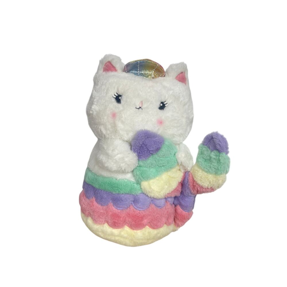 FAO Schwarz Meowmaid 12" Stuffed Animal Glow Brights Toy Plush LED with Sound